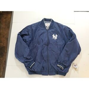 NWT Vintage 90s G-III Carl Banks NY Yankees MLB XL Full Zip Windbreaker